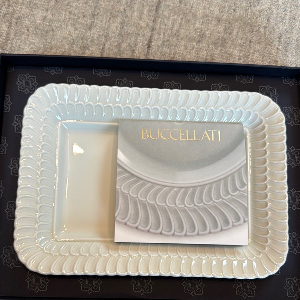 Bucellati by Ginori Tray with Black Gift Boxf